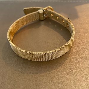 KEEP collective gold mesh charm bracelet/ watch band